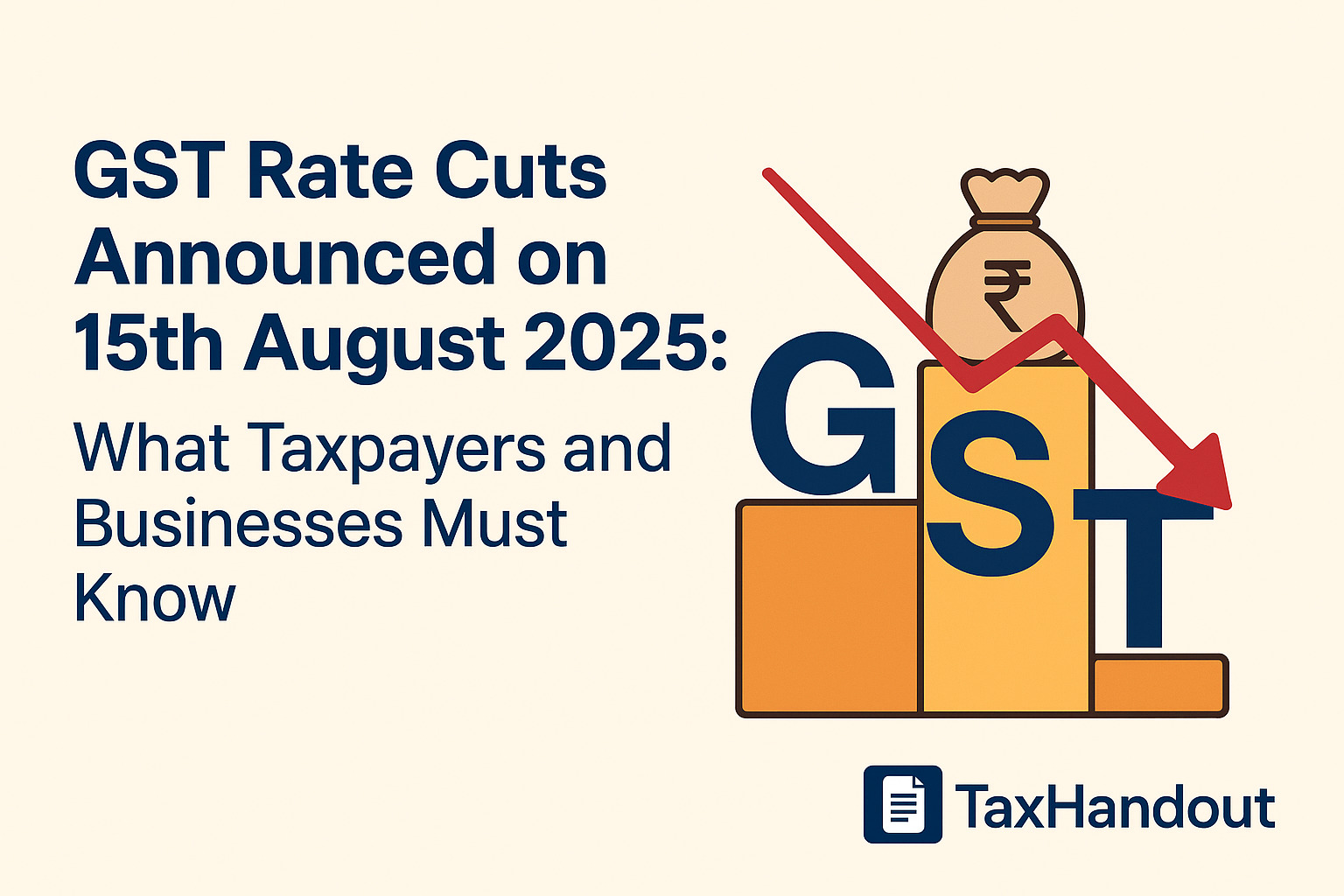 GST Rate Cuts Announced on 15th August : What Taxpayers Must Know | Section 171