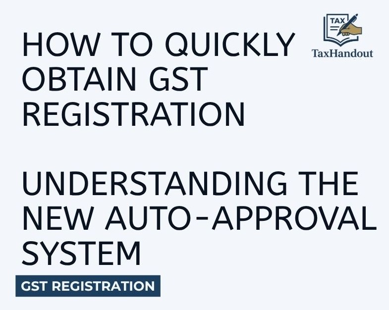 How To Get GST Registration in Just few minutes – New Rule 14A & Auto-Approval System Explained